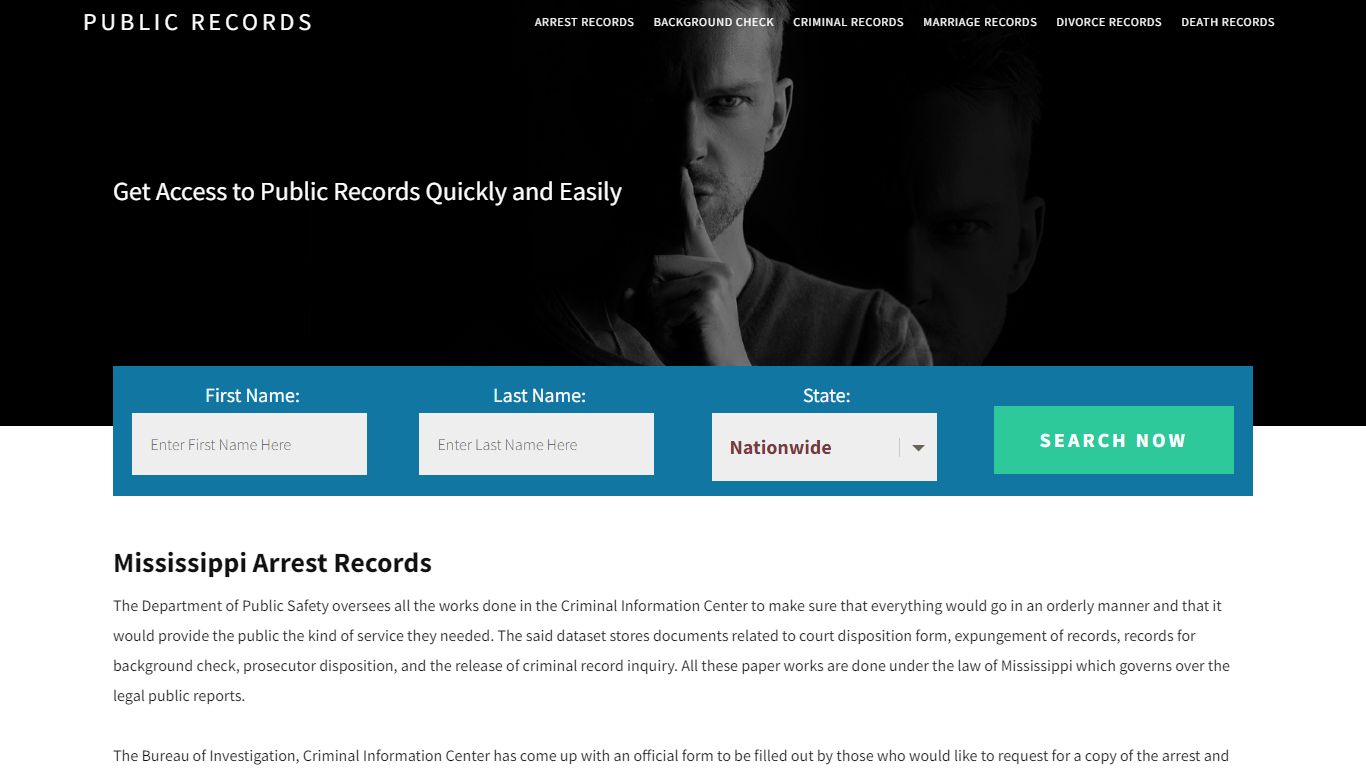 Mississippi Arrest Records | Get Instant Reports On People - Public Records